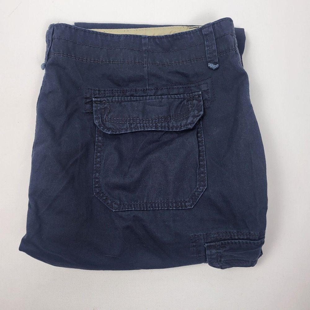 Union Bay Pants Men's 48X32 Blue Survivor Cargo Belted Pockets Outdoor‎ Hiking